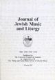 33177 Journal Of Jewish Music and Liturgy 1989-1990 Vol 12